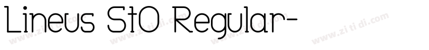 Lineus StO Regular字体转换